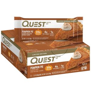 Quest Protein Bars - 12 Bars, Pumpkin Pie (Seasonal)