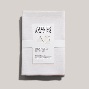 Cream Burlap Creme Napkins | Set of 4